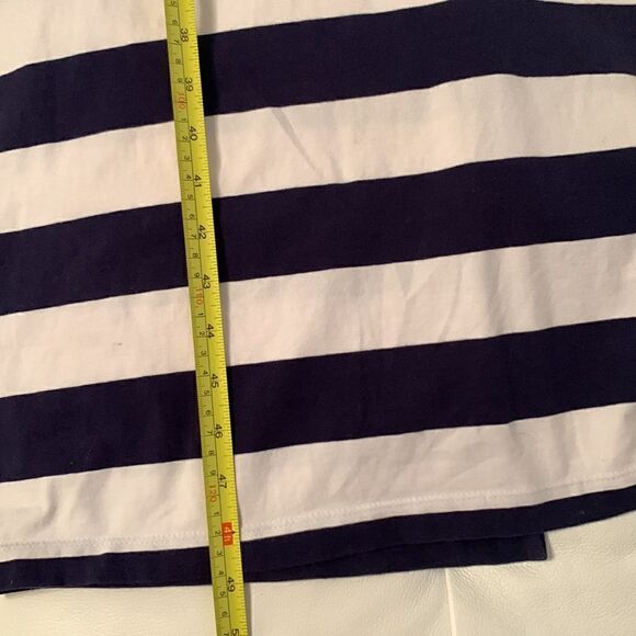 U.S.Polo Assn Blue White Striped Sleeveless Maxi Dress Size L - Picture 5 of 9